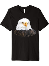 Bald Eagle Premium T-Shirt 180G 100% Cotton Printed Round Neck Short-Sleeve T-Shirt, Gifts for Men Dad Husband Grandpa, S-XXXL, Black