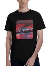 2023-Ferrari Vision Granturismo 180G 100% Cotton Printed Round Neck Short-Sleeve T-Shirt, Christmas Gifts for Men Dad Husband Grandpa, S-XXXL, Black