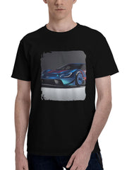 2023-Ford Gt Mk Iv 180G 100% Cotton Printed Round Neck Short-Sleeve T-Shirt, Christmas Gifts for Men Dad Husband Grandpa, S-XXXL, Black
