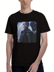 2023-Foundation Season 2 Id 180G 100% Cotton Printed Round Neck Short-Sleeve T-Shirt, Christmas Gifts for Men Dad Husband Grandpa, S-XXXL, Black