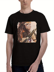 2023-Horizon Forbidden West Rt 180G 100% Cotton Printed Round Neck Short-Sleeve T-Shirt, Christmas Gifts for Men Dad Husband Grandpa, S-XXXL, Black