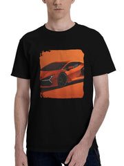 2023 Lamborghini Revuelto 180G 100% Cotton Printed Round Neck Short-Sleeve T-Shirt, Christmas Gifts for Men Dad Husband Grandpa, S-XXXL, Black