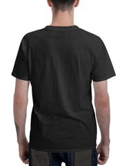 American Bald Eagle Protect Democracy T-Shirt 180G 100% Cotton Printed Round Neck Short-Sleeve T-Shirt, Gifts for Men Dad Husband Grandpa, S-XXXL, Black