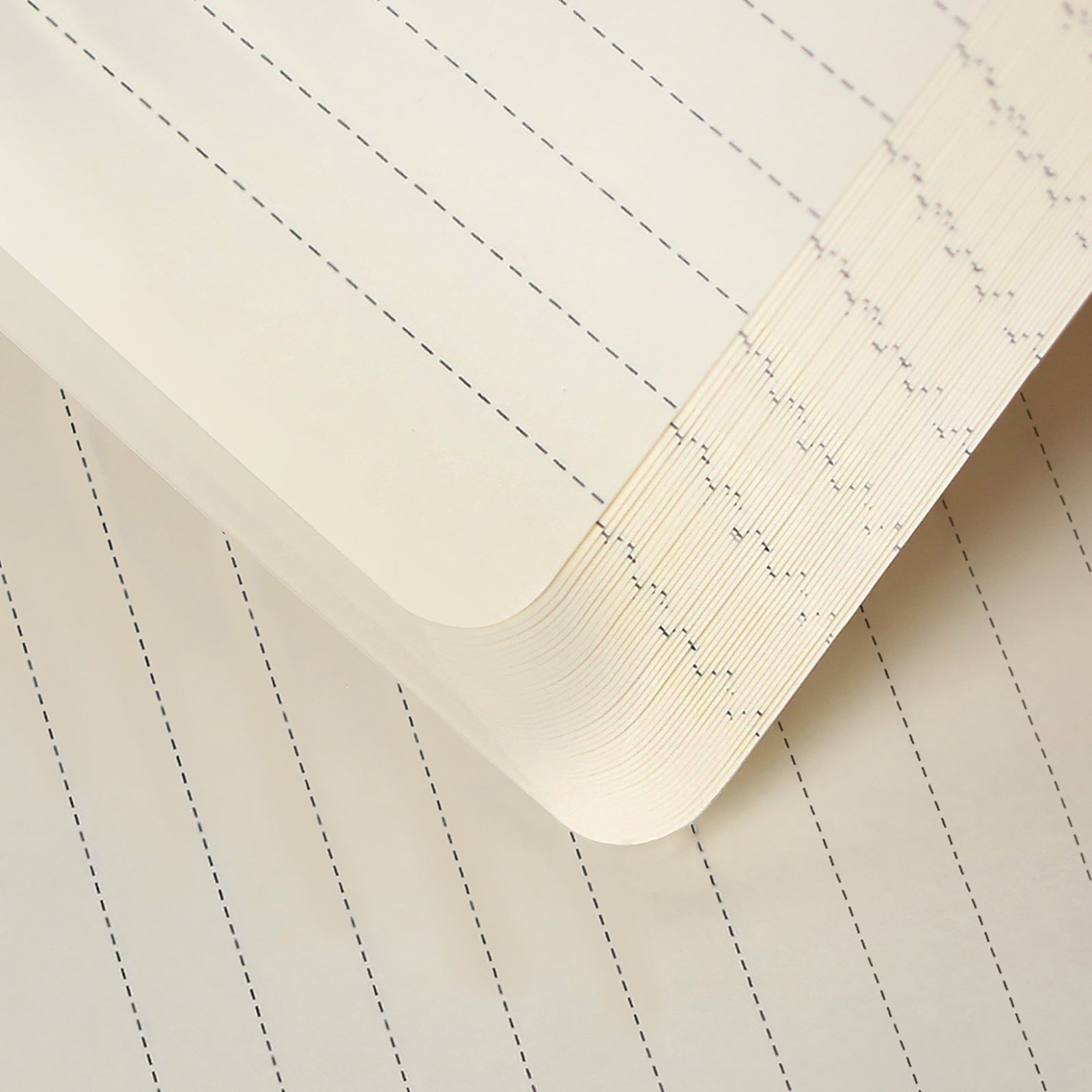 Thick Hardcover Notebook/Journal with A5 120gsm Premium Paper, College Ruled Bound Notebook with Pen Holder, Black Leather, 3 Ribbon Marker, Inner Pocket, 8.4 x 5.7 in