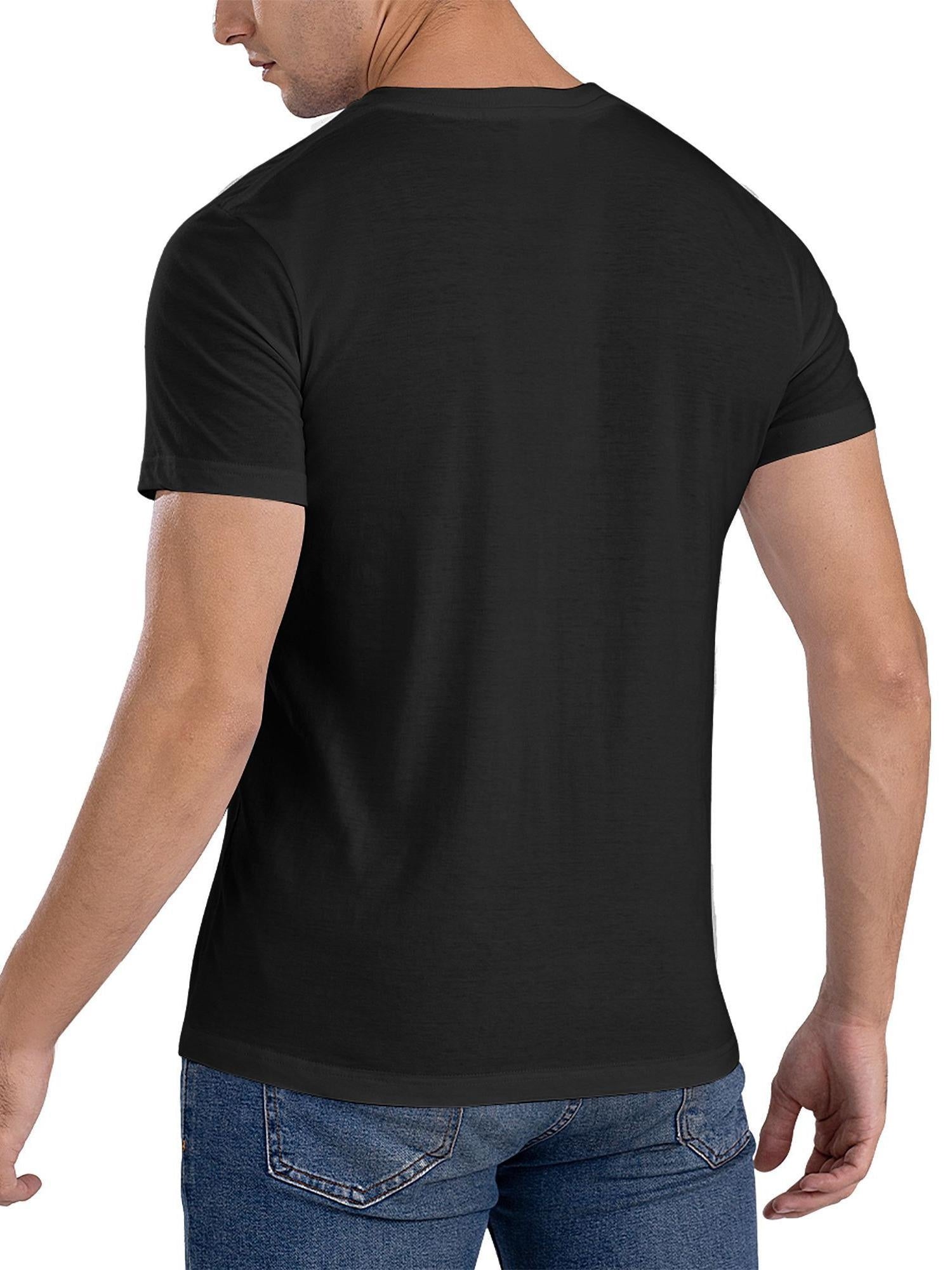 Bald Eagle American National Symbol Animal Patriotic Bird T-Shirt 180G 100% Cotton Printed Round Neck Short-Sleeve T-Shirt, Gifts for Men Dad Husband Grandpa, S-XXXL, Black