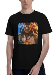 2023 Mortal Kombat 1 180G 100% Cotton Printed Round Neck Short-Sleeve T-Shirt, Christmas Gifts for Men Dad Husband Grandpa, S-XXXL, Black