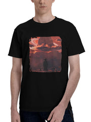2023 No Mans Sky L0 180G 100% Cotton Printed Round Neck Short-Sleeve T-Shirt, Christmas Gifts for Men Dad Husband Grandpa, S-XXXL, Black