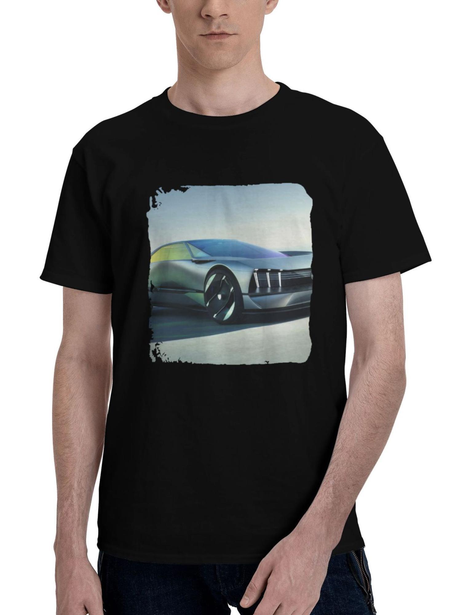 2023 Peugeot Inception Concept 180G 100% Cotton Printed Round Neck Short-Sleeve T-Shirt, Christmas Gifts for Men Dad Husband Grandpa, S-XXXL, Black