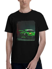 2023 Porsche 911 Gt3 Rawr 180G 100% Cotton Printed Round Neck Short-Sleeve T-Shirt, Christmas Gifts for Men Dad Husband Grandpa, S-XXXL, Black