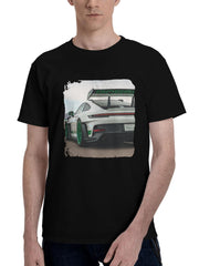 2023 Porsche 911 Gt3 Rs O1 180G 100% Cotton Printed Round Neck Short-Sleeve T-Shirt, Christmas Gifts for Men Dad Husband Grandpa, S-XXXL, Black