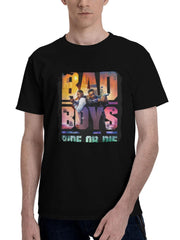 Bad Boys Ride Or Die 180G 100% Cotton Printed Round Neck Short-Sleeve T-Shirt, Christmas Gifts for Men Dad Husband Grandpa, S-XXXL, Black