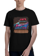 2023 Porsche 911 Gt3 Space 180G 100% Cotton Printed Round Neck Short-Sleeve T-Shirt, Christmas Gifts for Men Dad Husband Grandpa, S-XXXL, Black