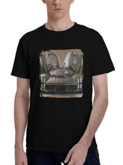 2023 Porsche Mission X 180G 100% Cotton Printed Round Neck Short-Sleeve T-Shirt, Christmas Gifts for Men Dad Husband Grandpa, S-XXXL, Black