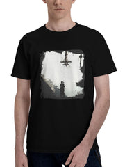 2023 Shadow Of The Tomb Raider 180G 100% Cotton Printed Round Neck Short-Sleeve T-Shirt, Christmas Gifts for Men Dad Husband Grandpa, S-XXXL, Black