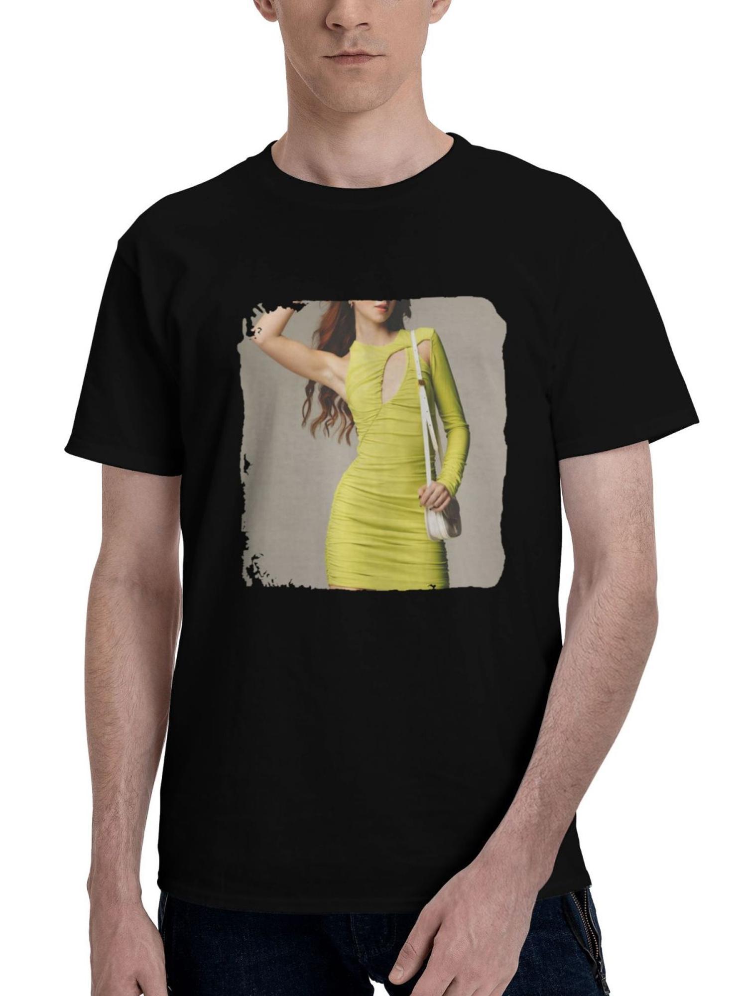 2023 Sicily Rose Ted Kim Photoshoot 180G 100% Cotton Printed Round Neck Short-Sleeve T-Shirt, Christmas Gifts for Men Dad Husband Grandpa, S-XXXL, Black