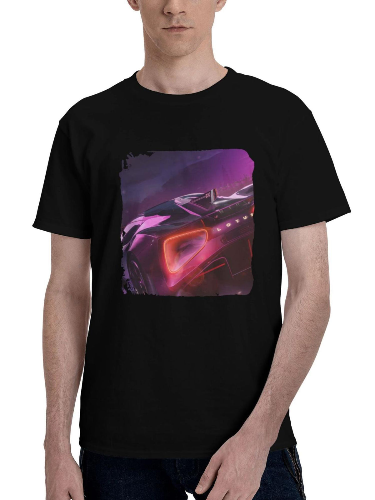 2023 The Crew Motorfest Lotus Evija 180G 100% Cotton Printed Round Neck Short-Sleeve T-Shirt, Christmas Gifts for Men Dad Husband Grandpa, S-XXXL, Black