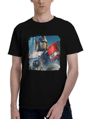 2023 Transformers Rise Of The Beasts Movie 180G 100% Cotton Printed Round Neck Short-Sleeve T-Shirt, Christmas Gifts for Men Dad Husband Grandpa, S-XXXL, Black