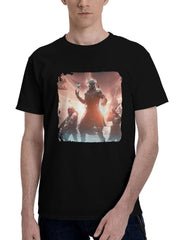 2024 Destiny 2 The Final Shape 180G 100% Cotton Printed Round Neck Short-Sleeve T-Shirt, Christmas Gifts for Men Dad Husband Grandpa, S-XXXL, Black