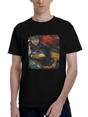 Batgirl Survival Skill 180G 100% Cotton Printed Round Neck Short-Sleeve T-Shirt, Christmas Gifts for Men Dad Husband Grandpa, S-XXXL, Black
