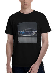 2024 Ford Gt Mkiv 2024 180G 100% Cotton Printed Round Neck Short-Sleeve T-Shirt, Christmas Gifts for Men Dad Husband Grandpa, S-XXXL, Black