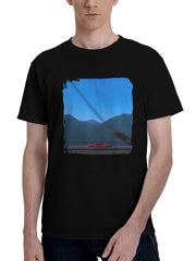 2024 Forza Horizon 5 180G 100% Cotton Printed Round Neck Short-Sleeve T-Shirt, Christmas Gifts for Men Dad Husband Grandpa, S-XXXL, Black