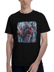 2024 Ghostbusters Frozen Empire Movie 180G 100% Cotton Printed Round Neck Short-Sleeve T-Shirt, Christmas Gifts for Men Dad Husband Grandpa, S-XXXL, Black