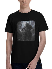2024 Godzilla Minus 180G 100% Cotton Printed Round Neck Short-Sleeve T-Shirt, Christmas Gifts for Men Dad Husband Grandpa, S-XXXL, Black