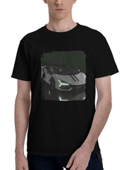 2024 Lamborghini Revuelto Arena Ad Personam 180G 100% Cotton Printed Round Neck Short-Sleeve T-Shirt, Christmas Gifts for Men Dad Husband Grandpa, S-XXXL, Black