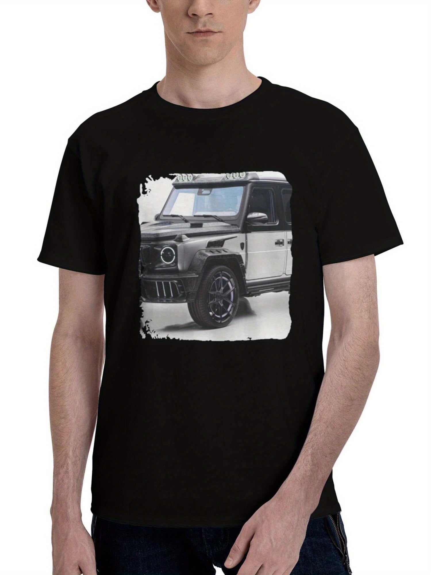2024 Mansory Grande Entree 180G 100% Cotton Printed Round Neck Short-Sleeve T-Shirt, Christmas Gifts for Men Dad Husband Grandpa, S-XXXL, Black
