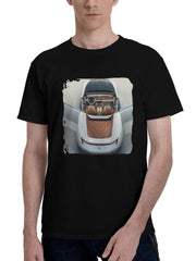 2024 Rolls Royce Droptail Arcadia 180G 100% Cotton Printed Round Neck Short-Sleeve T-Shirt, Christmas Gifts for Men Dad Husband Grandpa, S-XXXL, Black