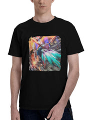 2024 Tekken 8 180G 100% Cotton Printed Round Neck Short-Sleeve T-Shirt, Christmas Gifts for Men Dad Husband Grandpa, S-XXXL, Black
