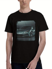 2025 Rimac Nevera R 180G 100% Cotton Printed Round Neck Short-Sleeve T-Shirt, Christmas Gifts for Men Dad Husband Grandpa, S-XXXL, Black