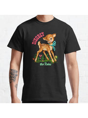 Disobey the Rules Classic T-Shirt 100% Cotton, Gifts for Men Dad Husband Grandpa, S-XXXL, Black