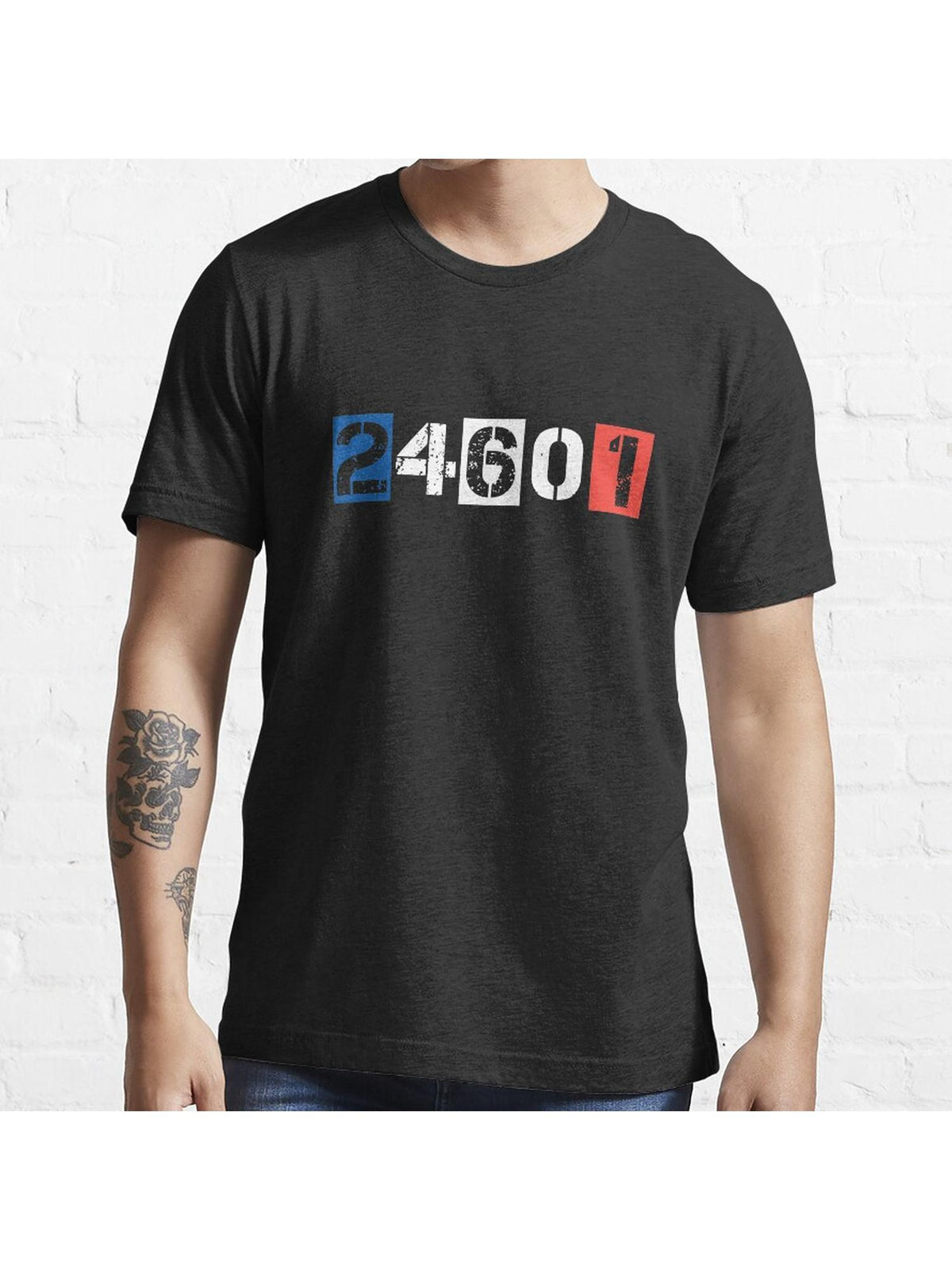 24601 [Les Miserables] Essential T-Shirt 100% Cotton, Gifts for Men Dad Husband Grandpa, S-XXXL, Black