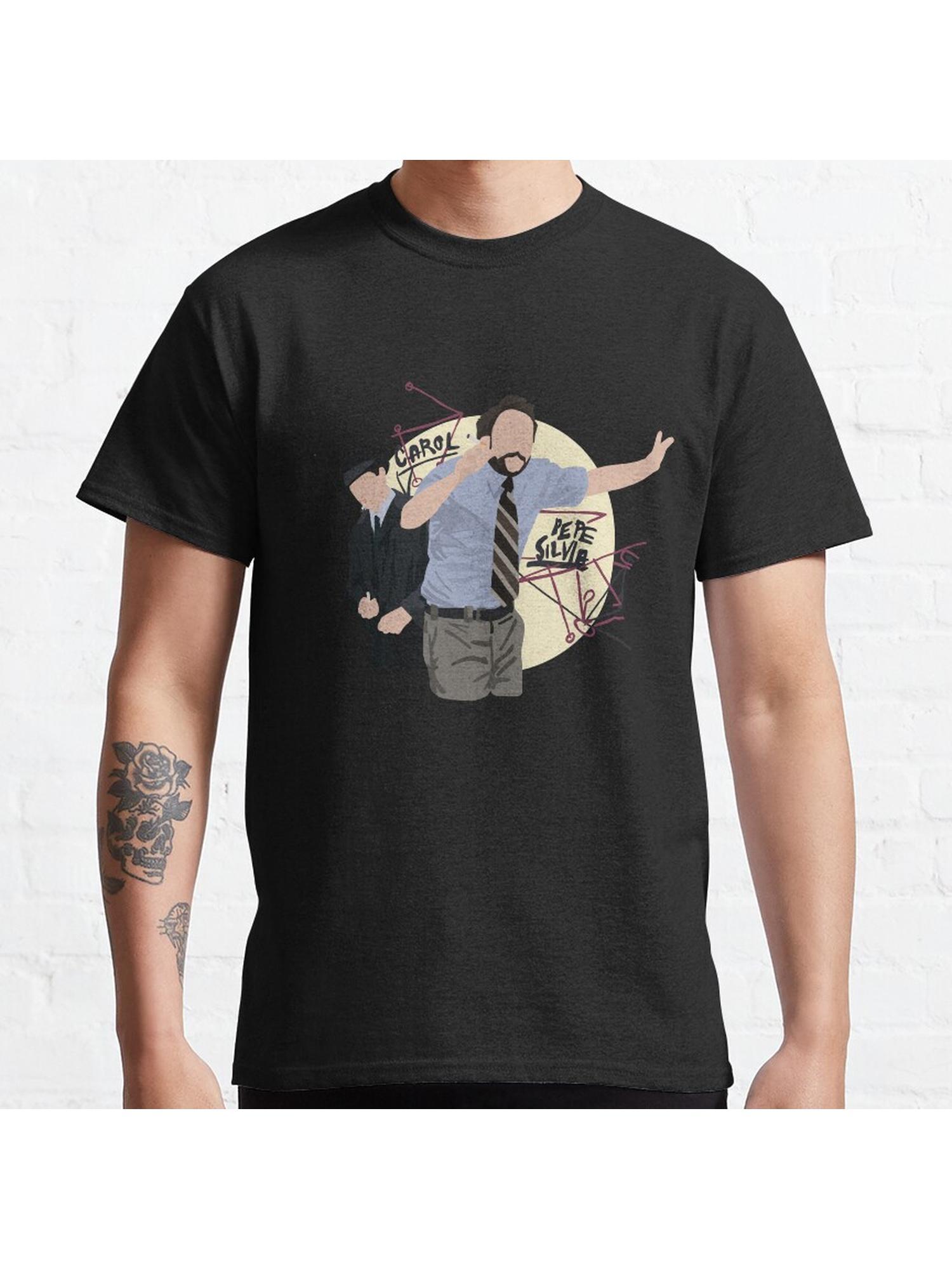 Pepe Silvia Classic T-Shirt 100% Cotton, Gifts for Men Dad Husband Grandpa, S-XXXL, Black