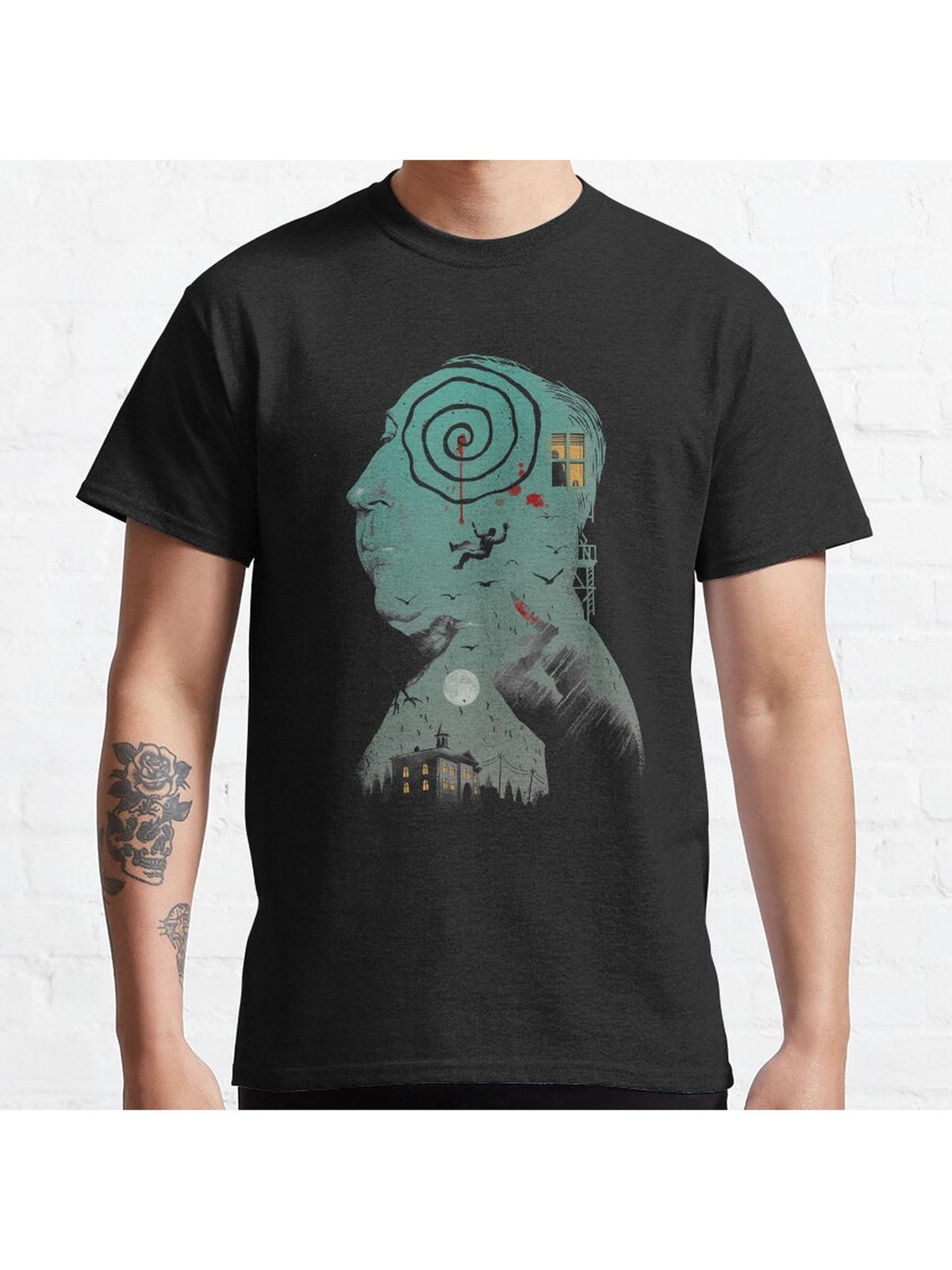 Master of Suspense Classic T-Shirt 100% Cotton, Gifts for Men Dad Husband Grandpa, S-XXXL, Black