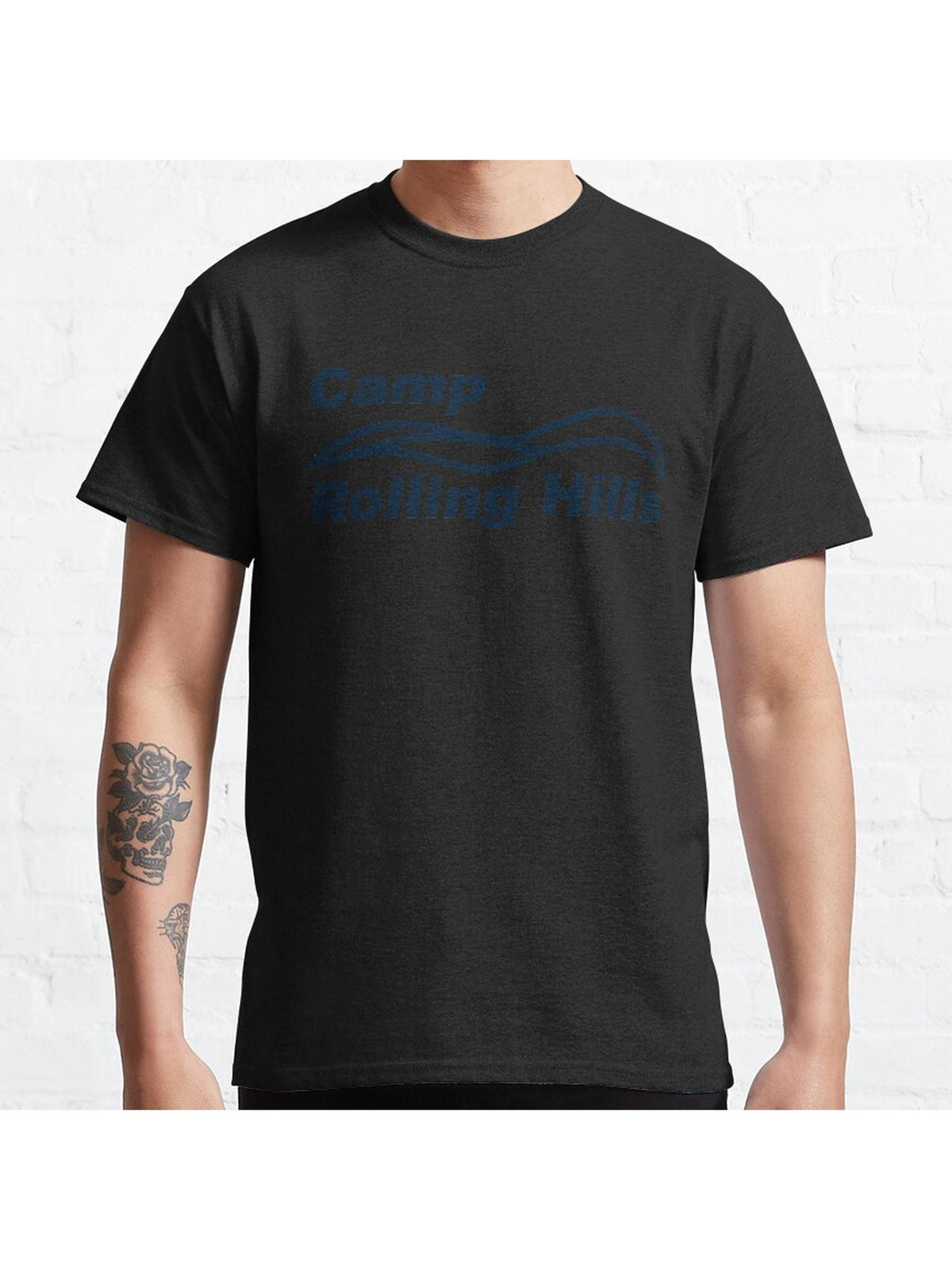 Camp Rolling Hills (Sleepaway Camp) Classic T-Shirt 100% Cotton, Gifts for Men Dad Husband Grandpa, S-XXXL, Black