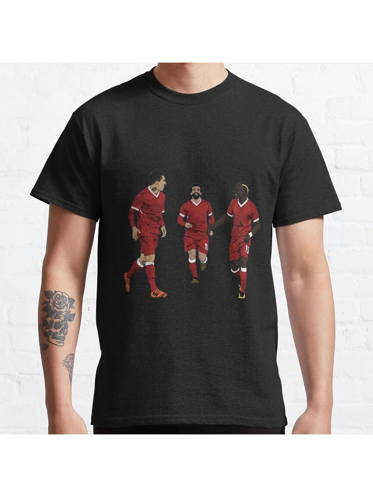 "Thrilling Three" Classic T-Shirt 100% Cotton, Gifts for Men Dad Husband Grandpa, S-XXXL, Black