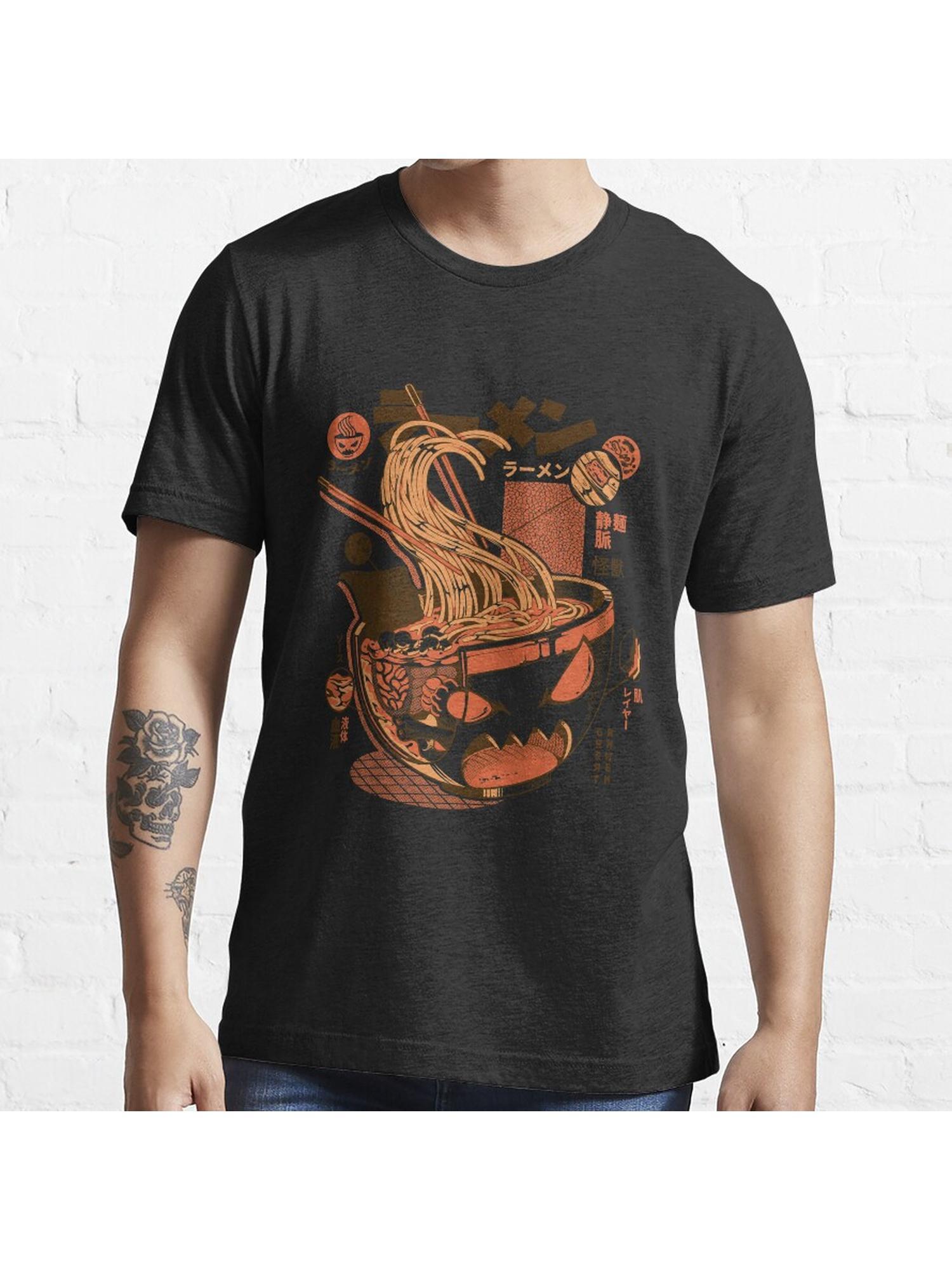 X-ray Great Ramen! Essential T-Shirt 100% Cotton, Gifts for Men Dad Husband Grandpa, S-XXXL, Black