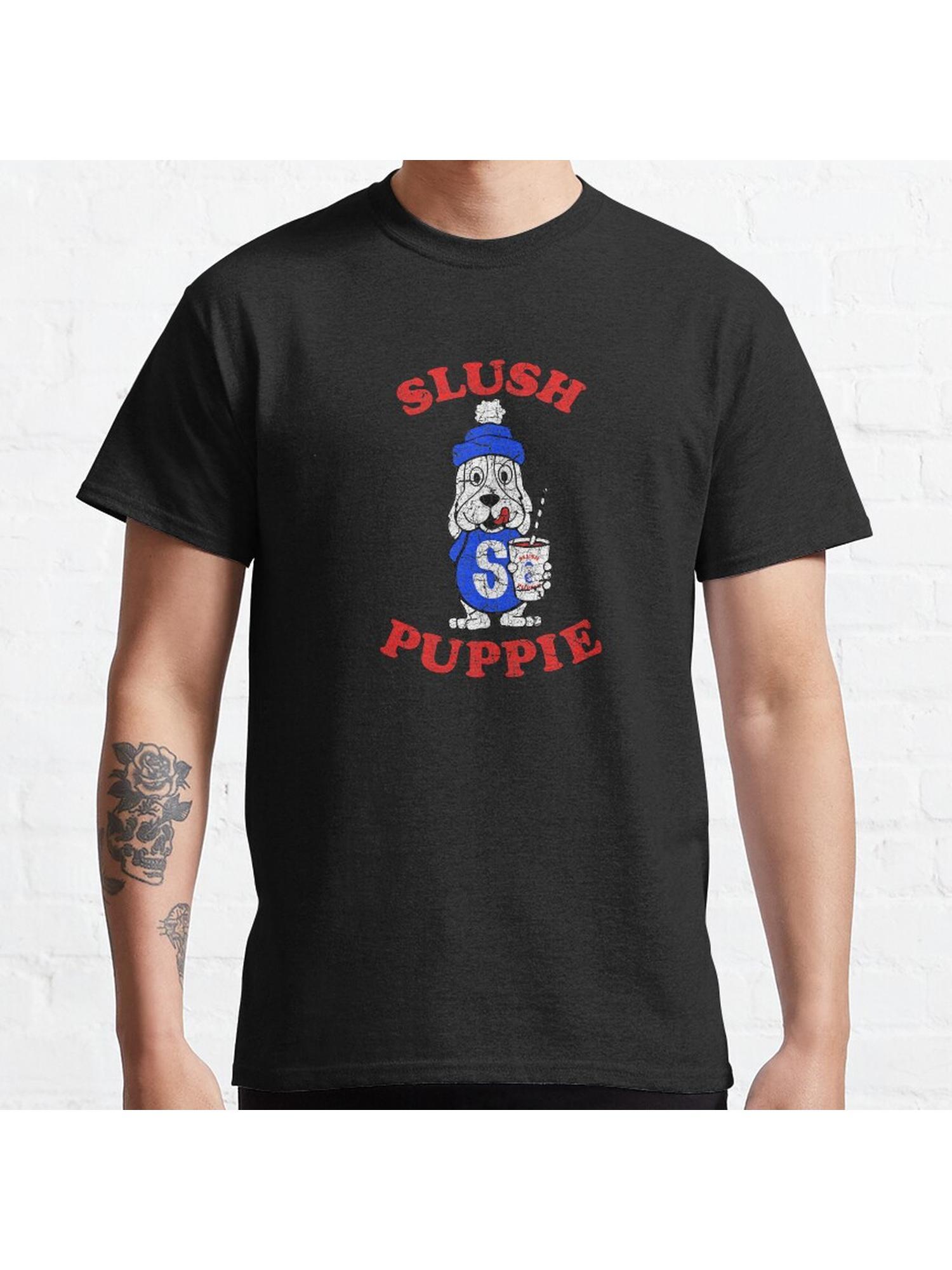 Slush Puppie Classic T-Shirt 100% Cotton, Gifts for Men Dad Husband Grandpa, S-XXXL, Black