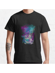 Cheshire's Tea Classic T-Shirt 100% Cotton, Gifts for Men Dad Husband Grandpa, S-XXXL, Black