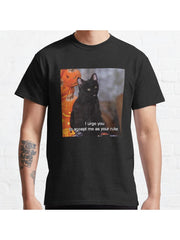 Bow to Salem Classic T-Shirt 100% Cotton, Gifts for Men Dad Husband Grandpa, S-XXXL, Black