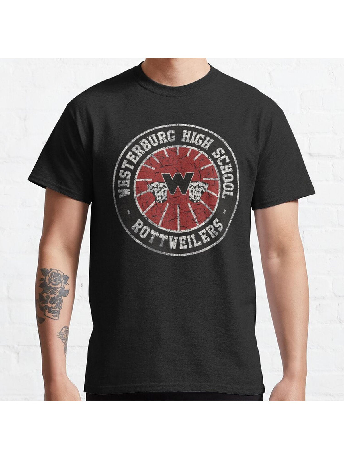 Westerburg High School (Heathers) Classic T-Shirt 100% Cotton, Gifts for Men Dad Husband Grandpa, S-XXXL, Black