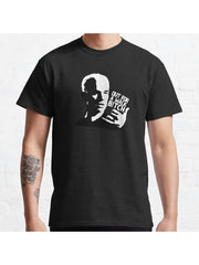 buffy spike out for a walk design Classic T-Shirt 100% Cotton, Gifts for Men Dad Husband Grandpa, S-XXXL, Black