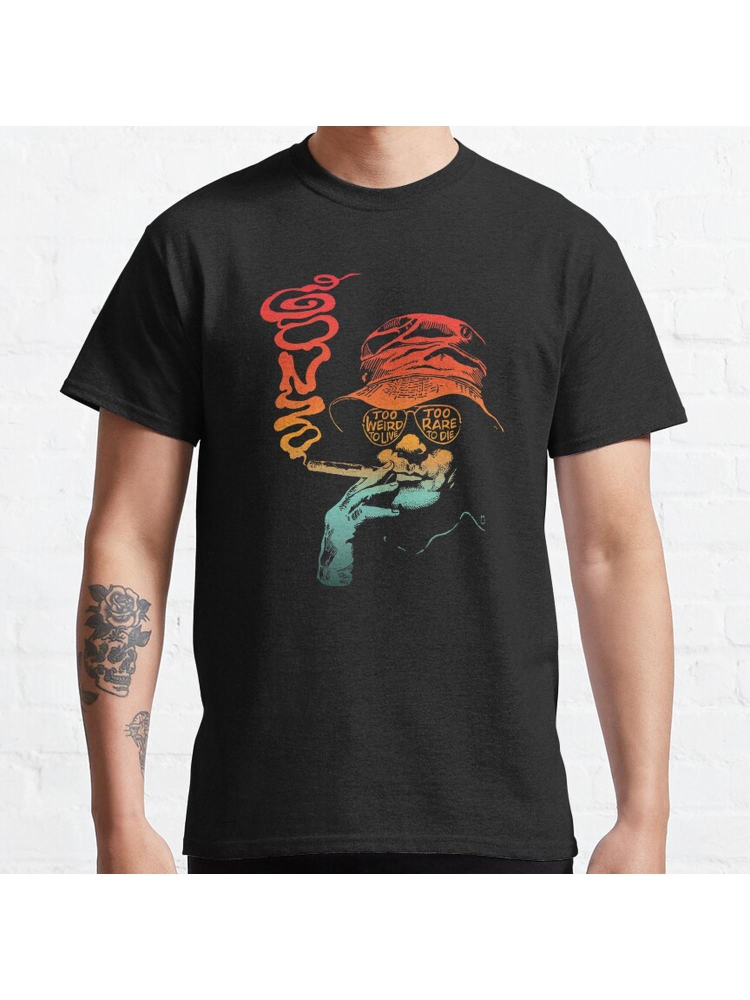 Vintage Gonzo Classic T-Shirt 100% Cotton, Gifts for Men Dad Husband Grandpa, S-XXXL, Black