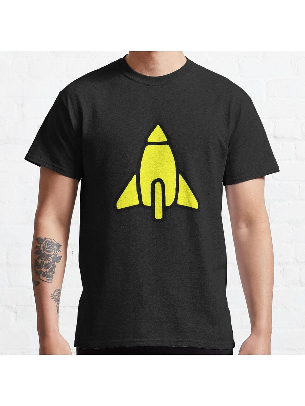 Reggie Rocket Classic T-Shirt 100% Cotton, Gifts for Men Dad Husband Grandpa, S-XXXL, Black