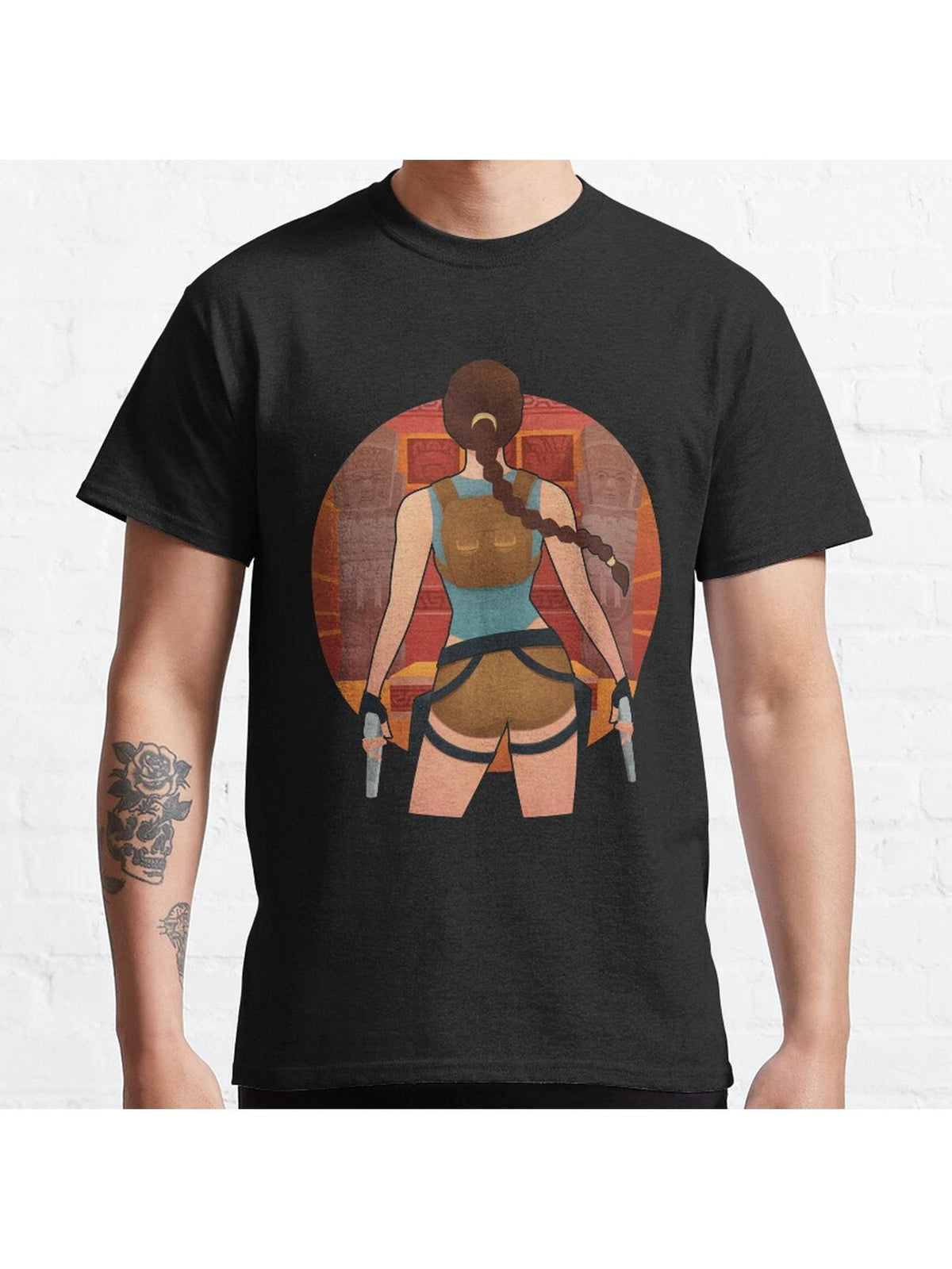 The Tomb Of Qualopec Classic T-Shirt 100% Cotton, Gifts for Men Dad Husband Grandpa, S-XXXL, Black