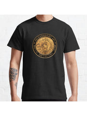 Danebury Metal Detecting Club Mock Logo Classic T-Shirt 100% Cotton, Gifts for Men Dad Husband Grandpa, S-XXXL, Black