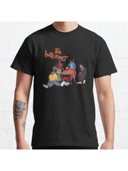Minimal The Internet Classic T-Shirt 100% Cotton, Gifts for Men Dad Husband Grandpa, S-XXXL, Black