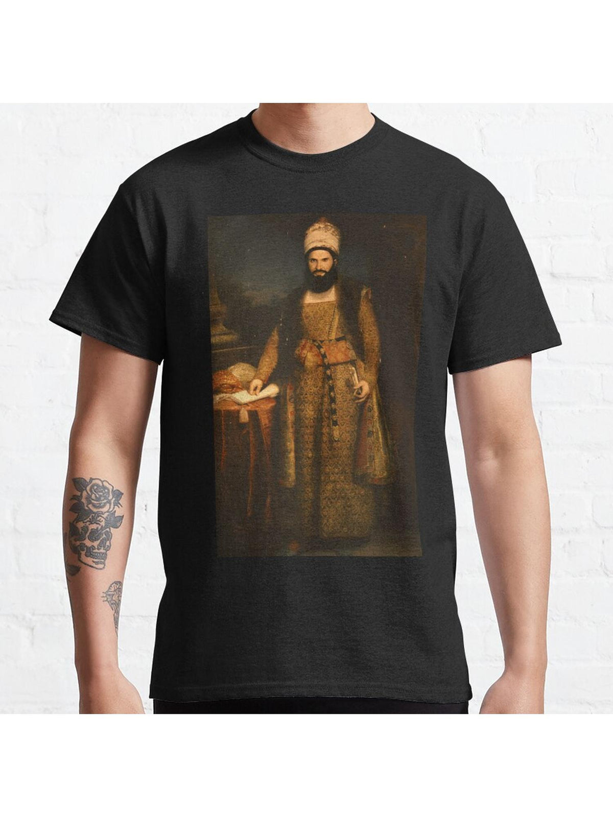 Nandor Classic T-Shirt 100% Cotton, Gifts for Men Dad Husband Grandpa, S-XXXL, Black